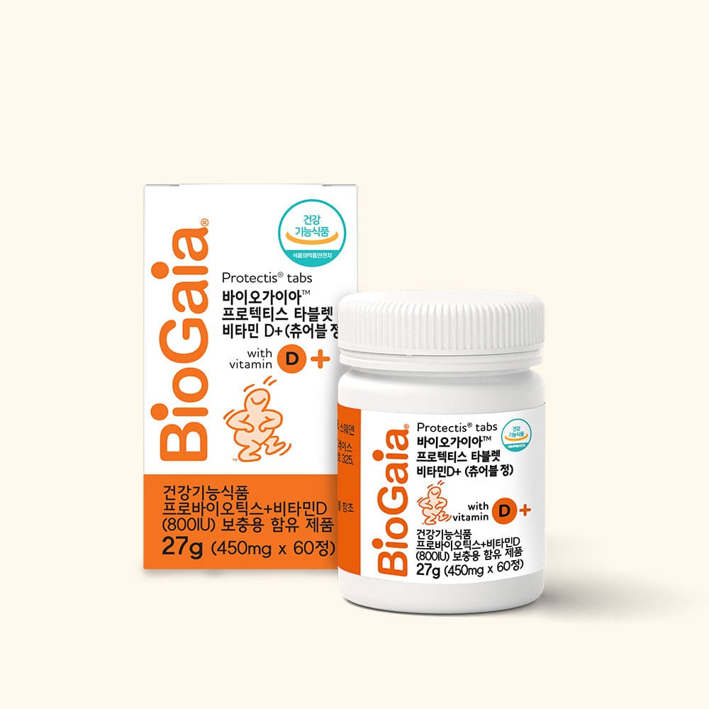 [2개월분] 바이오가이아 프로텍티스 타블렛 비타민D+ 츄어블 정 60정